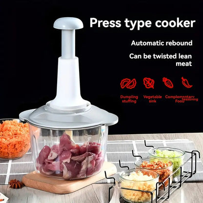 Imported Manual Hand Push Multifunctional Chopper Mixer Cutter and Grinder