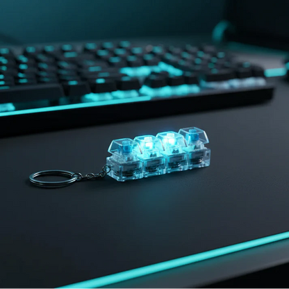 Keyboard Fidget Stress Relief Keychain for Kids & Adults (KC)