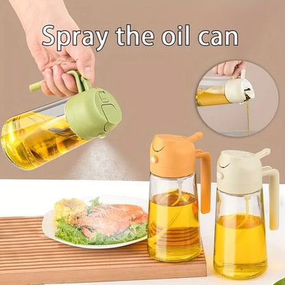 2 In 1 Oil Spray Jug – Oil Dispenser & Sprayer Bottle